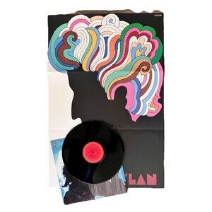 Bob Dylan Greatest Hits 1972 Vinyl LP & Poster Milton Glaser Pop Art KCS9463